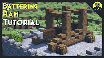 How To Build a Simple Battering Ram in Minecraft!! [Tutorial 2021]