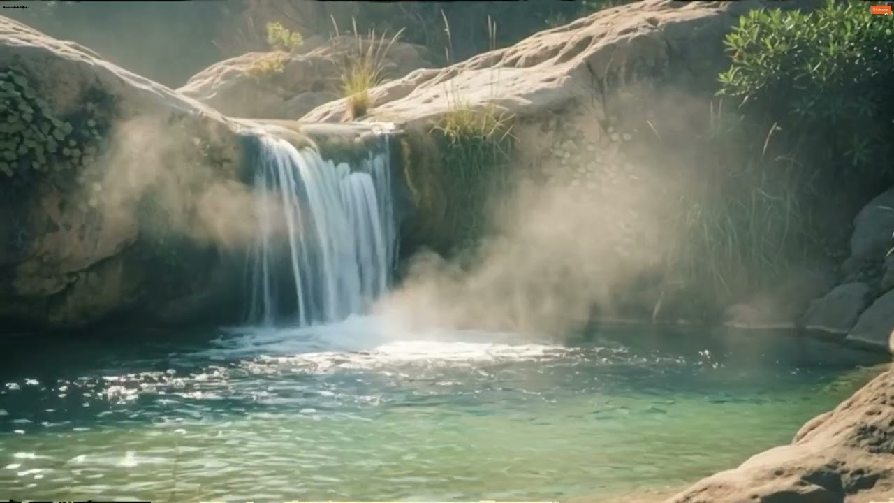 Still Waters of an Ibiza Waterfall 