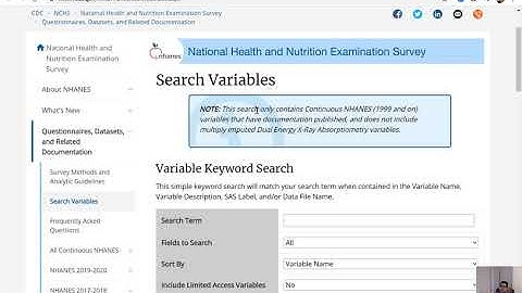 Lab2 (part 1) Download NHANES data using R