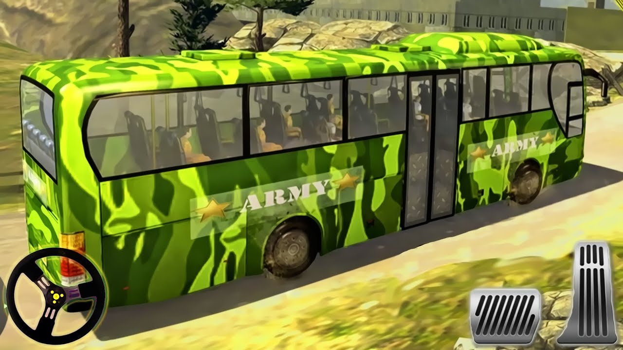 Offroad US Army Transport Prisoners - Bus Driving | Android Gameplay