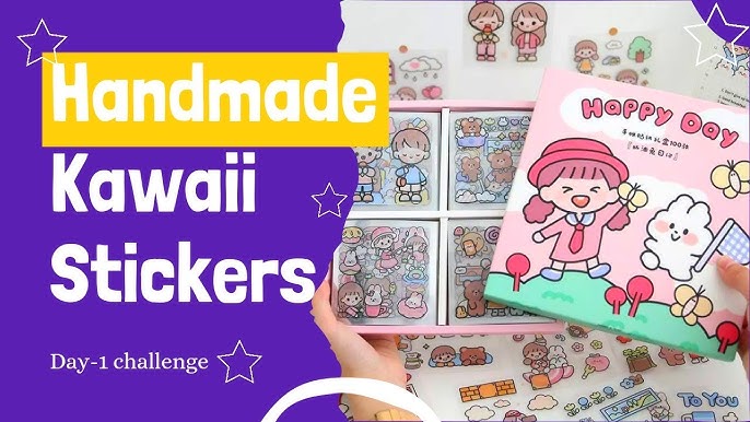 part-1) how to make kawaii sticker at home /handmade cute kawaii