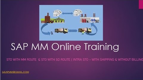 SAP MM Class Videos : STO WITH MM ROUTE & INTRA STO WITH SD ROUTE W/O BILLING ( SD & MM INTEGRATION)