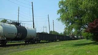 CSX Q439 accelerating after emergency stop
