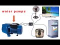 i turned the water pump into a 250v generator