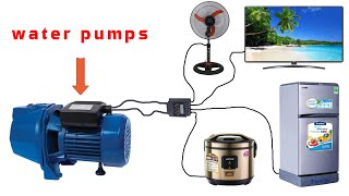 I Turned The Water Pump Into A 250V Generator