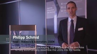 Light integrated in textiles