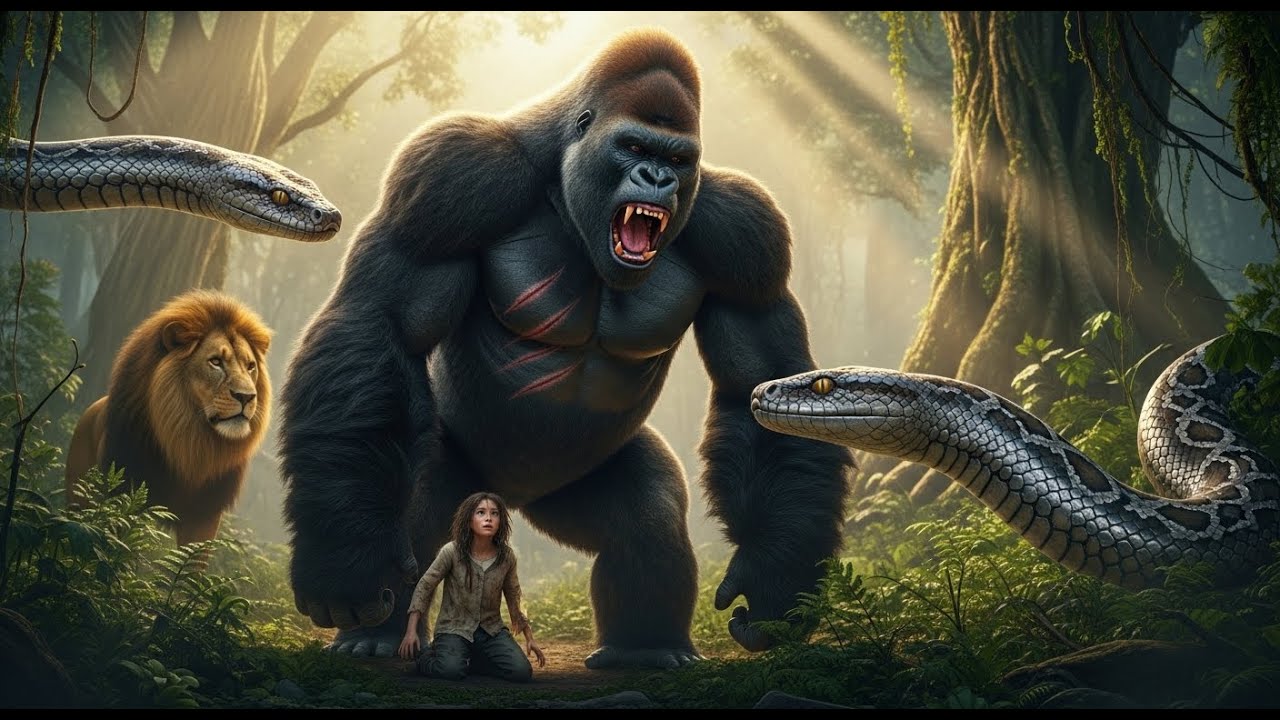 King Kong Saves a Girl From a Lion & Giant Snake: Lili's Journey