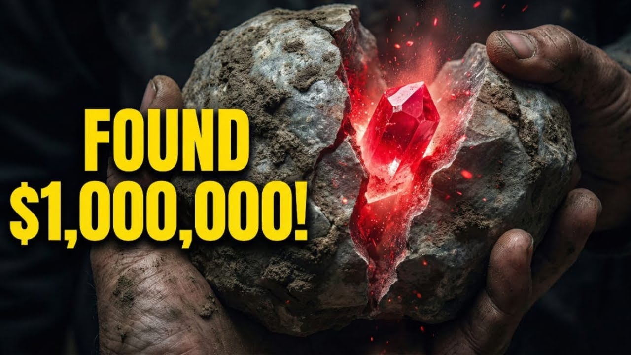 Found a $1,000,000 RUBY inside this Dirty Rock! 💎