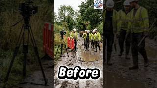 From Muddy Road to Perfect Road! 🤯 | Satisfying Road Construction Transformation