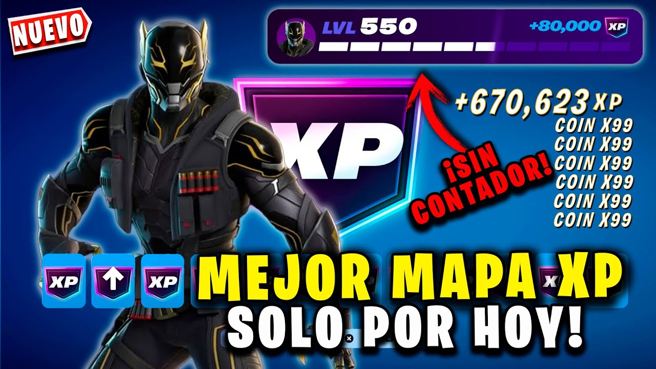 NUEVO MAPA DE XP 🔥🚀 CÓMO SUBIR DE NIVEL RÁPIDO EN FORTNITE ⚡🎮 MAPAS DE XP FORTNITE CAPÍTULO 7