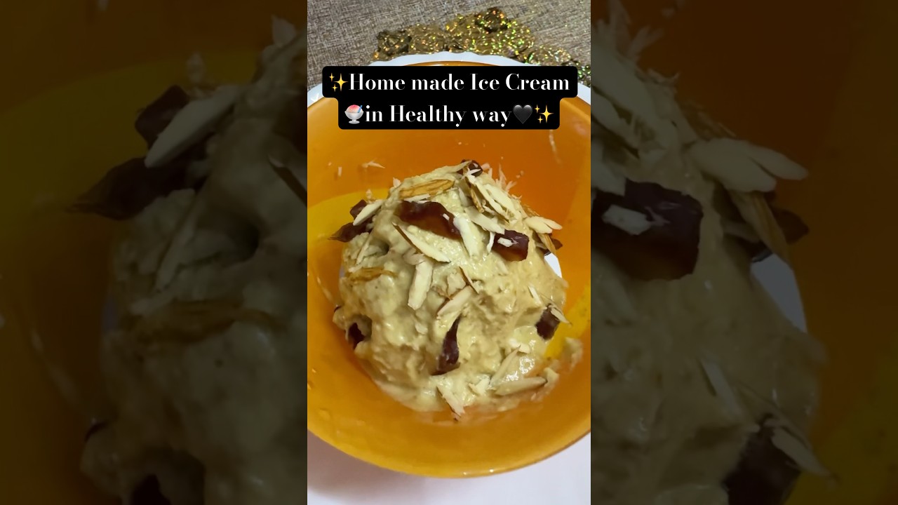 Easy Home made Mixed Nuts Ice Cream🍧| Healthy version of Ice cream without sugar |shorts