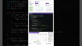 LeetCode #67 Add Binary 🚀 | Binary Addition Interview Trick in Java #coding #programming #leetcode