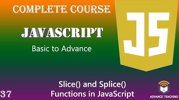 Slice() & Splice() Functions in JavaScript in Urdu/Hindi