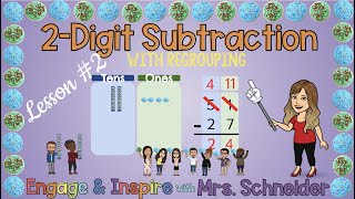 2 Digit Subtraction With Regrouping Lesson #2