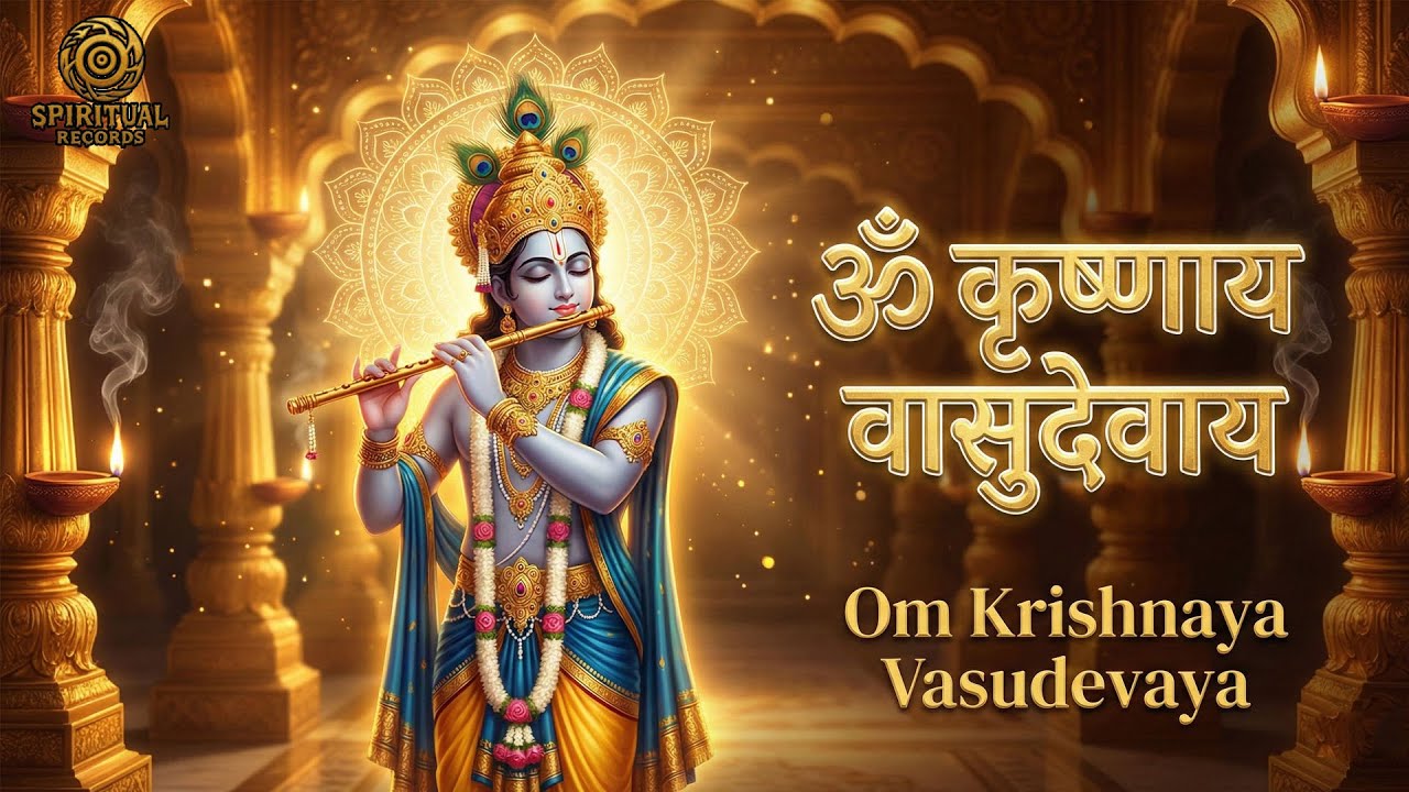 🕉️ ॐ कृष्णाय वासुदेवाय | Om Krishnaya Vasudevaya | Chant Daily for Peace, Healing & Bhakti Energy