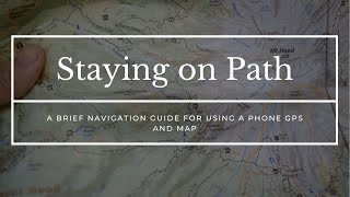 Navigation with gaiagps and Topographic Maps