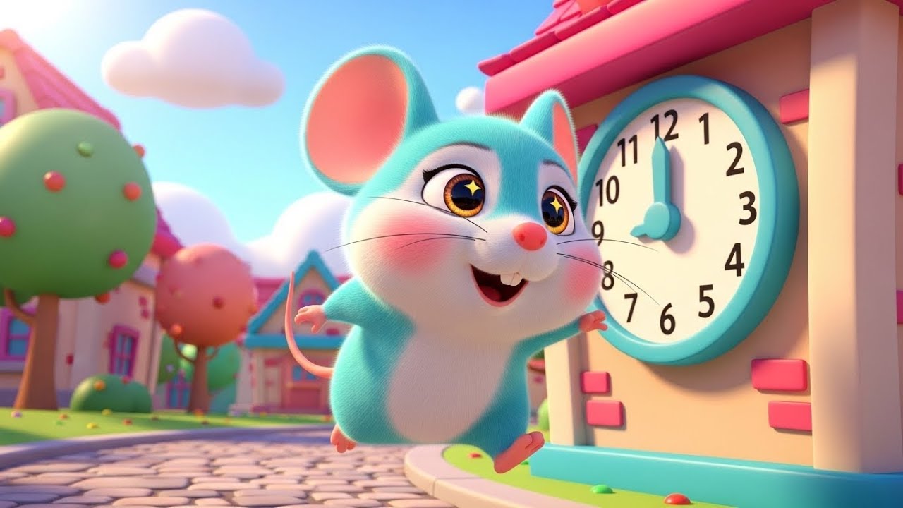 Race Against Time! Little Mouse vs. the Clock Tower 🐭🕰️ | Kids Sing-Along