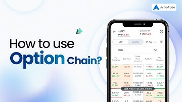 How to use option chain in ASTHA FLOW stock trading mobile app?
