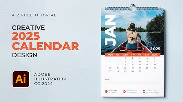 Design a Creative 2025 Calendar in Adobe Illustrator | Step-by-Step Tutorial