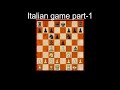 Italian chess game part-1