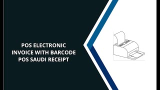 POS Electronic invoice with barcode | POS Saudi Arabia Receipt | POS Arabic Receipt