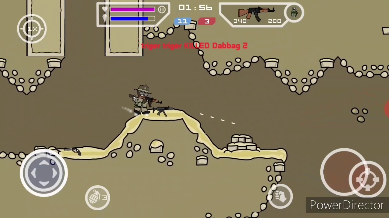 mini militia team battle gameplay