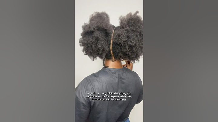 If you have very thick hair, ask for help when it is time to part your hair for hairstyles