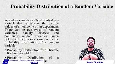 22. Probability distribution MMPC 005 (Part- 33) Quantitative Analysis for Managerial Application