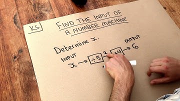 Key Skill - Find the Input of a Number Machine