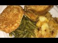 WHATS FOR DINNER~IN AND OUT THE KITCHEN CHICKEN IN GRAVY WITH GREEN BEANS~YOU NEEDED HELP I GOT YOU!