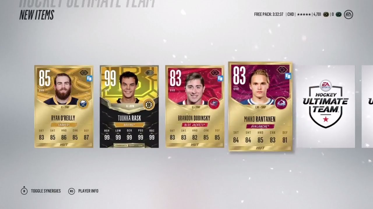 NHL 18 HUT - INSANE 99 TOTY Pull!!