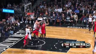 Demar derozan scores 24 points, kyle lowry adds 22, and the raptors
beat nets to even their series at two games apiece.