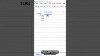 FIXED Function in Google Sheets — Formula #162 of 500 #Shorts
