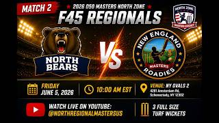 NY Ovals 2 - North Bears Vs New England Roadies | 05-June-26  | 2026 O50 North Zone F45 Regionals