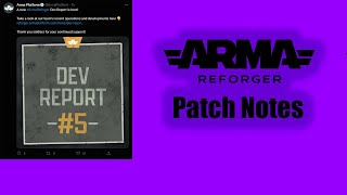 Arma Reforger Patch Notes for next week