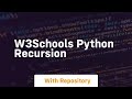 w3schools python recursion