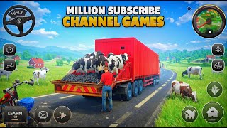 Animal Cargo Truck Driving 3D Game _ Animal Cargo Transport Game Cow Farmhouse In 2025 screenshot 5