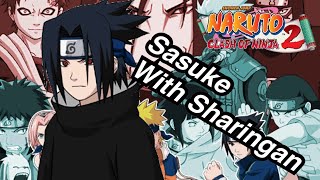 Naruto Clash of ninja 2 Sasuke sharingan One player mode 1080p60fps