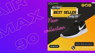 shoes flyer design #graphicdesigner #tutorial #brandidentity screenshot 1