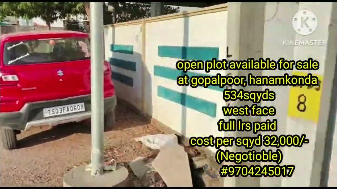 id458) open plot for sale at Gopalpoor, Hanamkonda YouTube