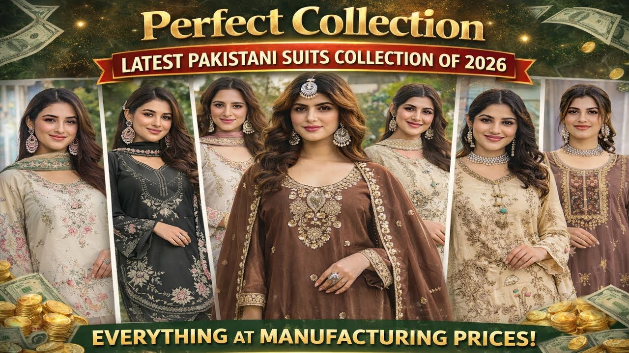 Latest Pakistani Suits Design 2026 | Factory Price Collection | Perfect Collection