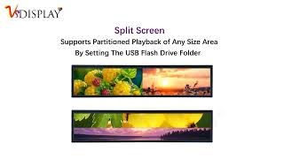 21.3Inch Lcd Monitor Support Usb Auto Copy And Play Split Screenlcd Monitor