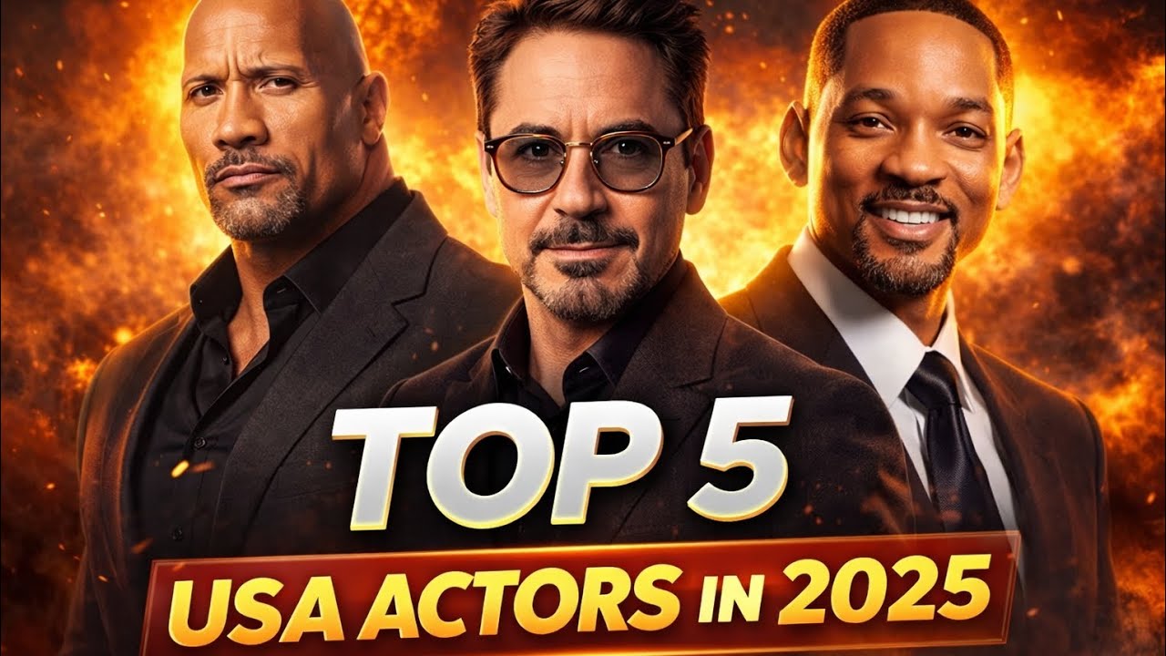 Top 5 Most Famous USA Actors in 2025 | Hollywood Legends Biography