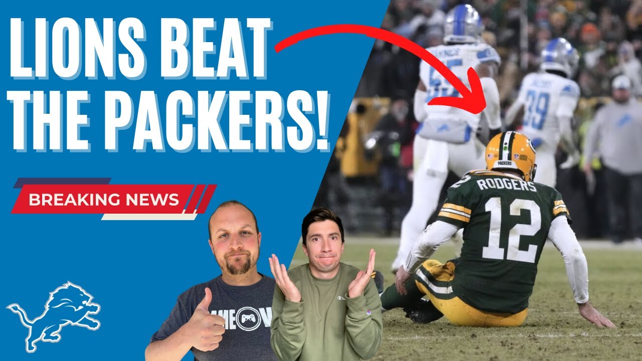 Detroit Lions STUN Green Bay Packers - Send Aaron Rodgers Packing - YouTube