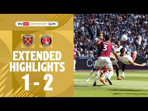 West Ham vs Charlton Athletic 1-2 Highlights | Championship 2026/27