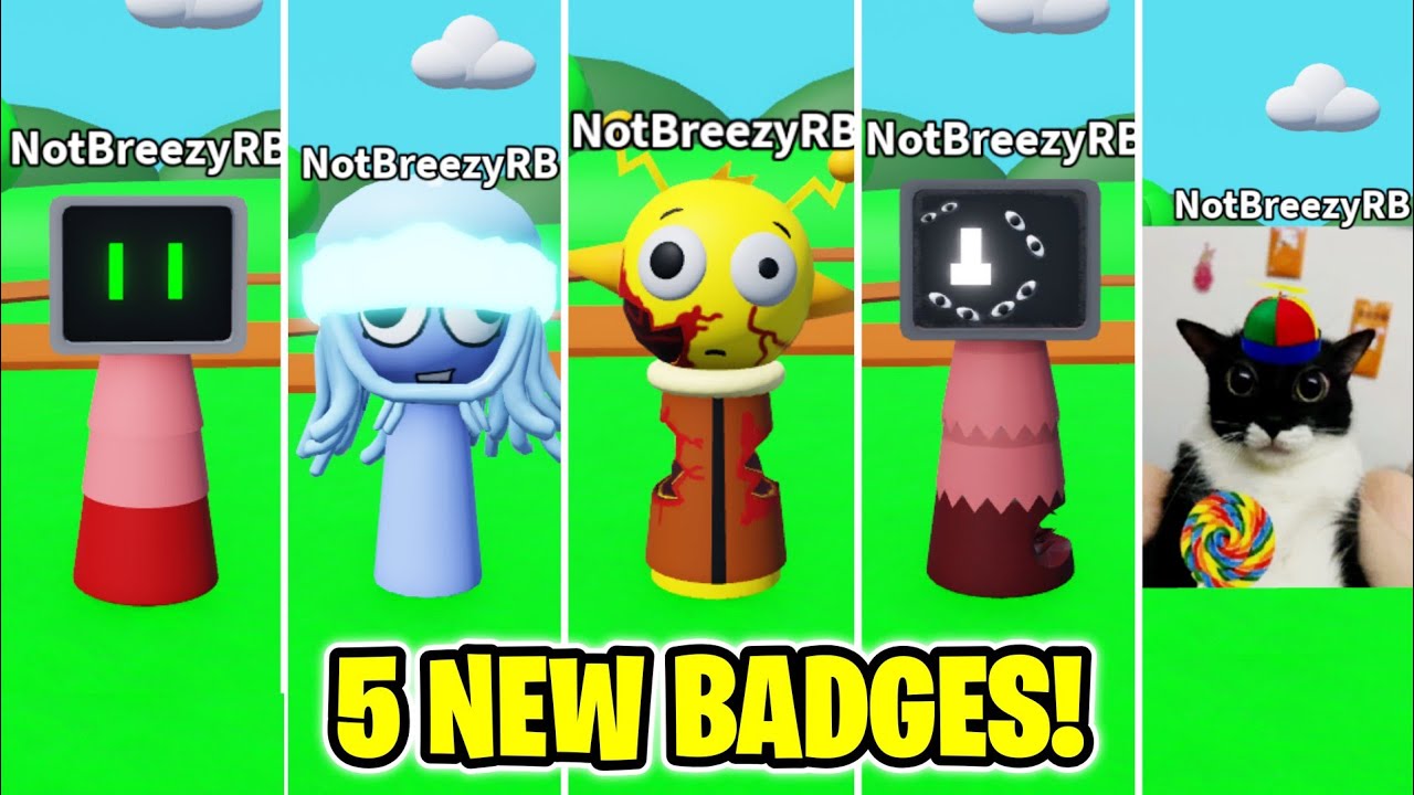 How to get ALL 5 NEW BADGES in SPRUNKI RP 3D!! UPDATE! (ROBLOX) - YouTube