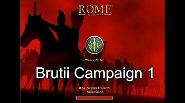 Total war Total challenge: Rome total war episode 1 - Brutii