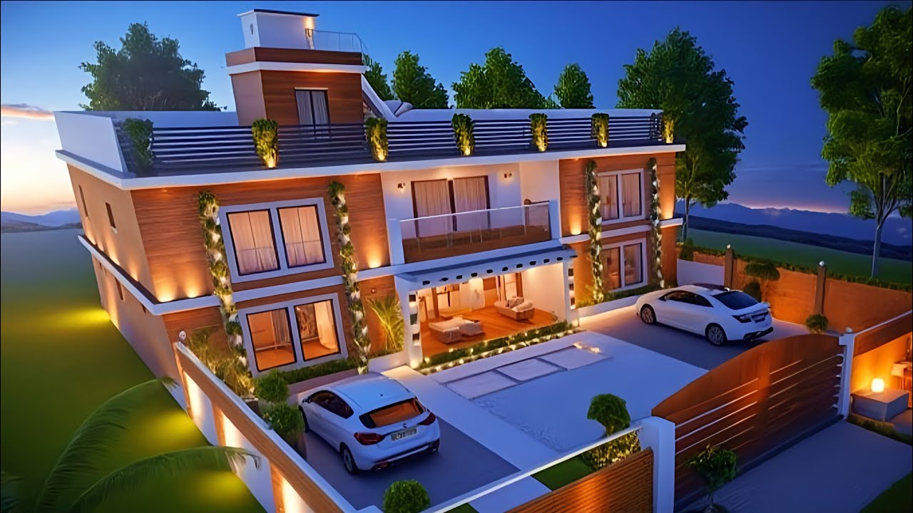 🏡 Top 36x52 G+1 House Plan | North Facing Villa | 3D Exterior & Interior ✨🛋️