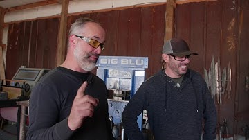 KNIGHT FORGE STUDIO | Forging a Gaffstick with Comedian Slade Ham