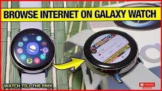 In this video i have shown how to browse web pages on the internet
right your samsung galaxy watch active 2 with app. app is als...